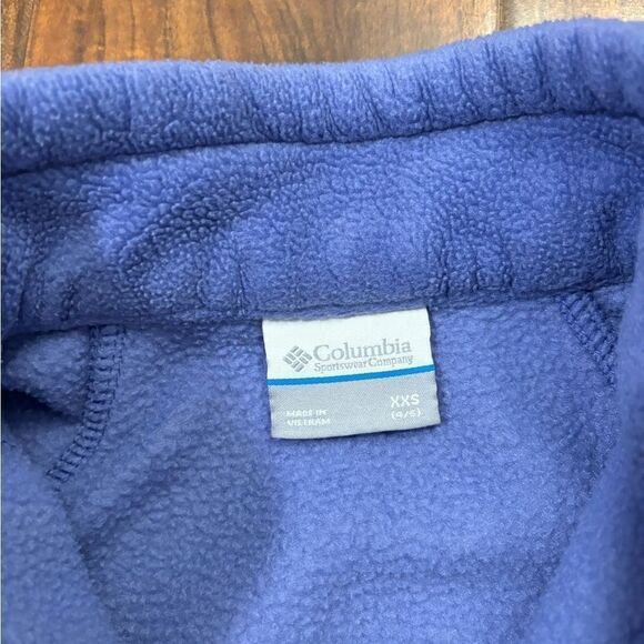 Columbia purple fleece zip up jacket - Picture 4 of 4